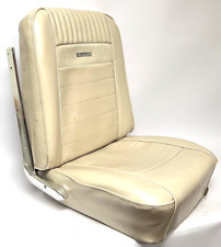 1965 1966 Mustang Deluxe Pony Front PSNGR Bucket Seat, Cream White, OEM Complete picture
