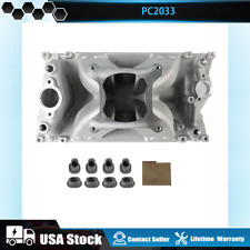Vortec Single Plane High Rise Intake Manifold For Chevy SBC 350 3000-7500+ RPM picture