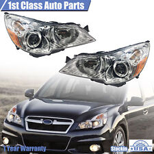 Front Left&Right Chrome Headlamps For 2010-2014 Subaru Legacy Outback SU2502136 picture