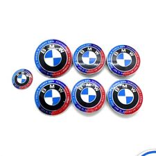 2023 7pcs Emblem Set for BMW M 50th Anniversary M Hubcaps Emblems Badges Covers picture