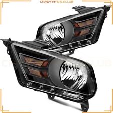 Pair Headlight Assembly For 2010-2014 Ford Mustang 3.7L V6 2-Door GAS DOHC LH+RH picture