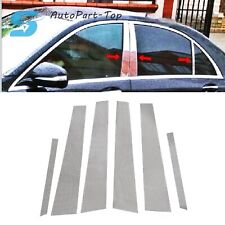 Fit Mercedes-Benz S W222 SEDAN S.STEEL Chrome Door Pillar Trim 6 PCS 2013-2020 picture