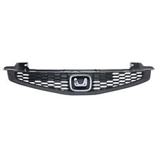 Grille For 2012-2013 Honda Civic Coupe Black Plastic picture