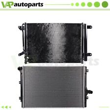 For 13 14 Volkswagen Beetle Jetta Aluminum Radiator & Condenser Cooling Assembly picture