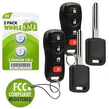 2 Replacement For 2005 2006 Nissan Altima Maxima Key + Fob Remote picture
