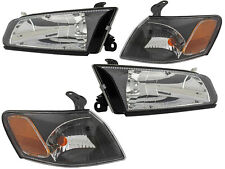 For 1997-1999 Toyota Camry Black Headlight Corner Lamp Left Right Pair Combo SET picture