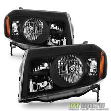 For Black 2009 2010 2011 Honda Pilot Headlights Headlamps Left+Right Aftermarket picture
