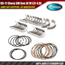 Std Rod & Main Bearing Piston Rings for 1999-16 Chevy GM Gen III IV LS 4.8L 5.3L picture