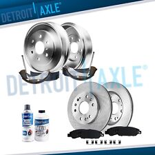 Front Disc Rotors Pads Rear Drums Shoes Kit for 2005-2008 Silverado Sierra 1500 picture