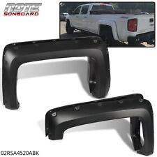 Pocket-Riveted Wheel Fender Flares Fit For 2014-2018 Chevy Silverado 6.5'-8' Bed picture