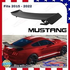 FOR 15-2022 FORD MUSTANG RACING GT500 STYLE BIG TRUNK SPOILER WING METAL STANDS picture