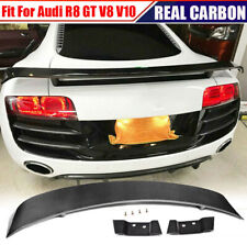 Fits Audi R8 GT V8 V10 2008-2015 Rear Trunk Spoiler Boot Wing Lip Real Carbon picture