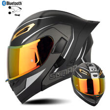 DOT Bluetooth Flip Up Motorcycle Helmet Moto Motorbike FULL FACE Modular Helmet picture