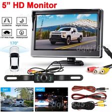 5'' HD Monitor Car Rear View Backup Camera Parking System Kit IR Night Vision picture