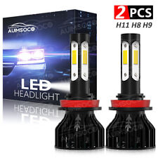 4-Side H11 LED Headlight Low Beam Bulb Super Bright 6000K Bulbs 5 Years Warranty picture