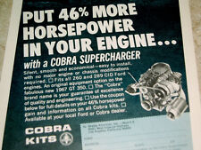 1967-1968 SHELBY COBRA KITS / SUPERCHARGER AD-Mustang/GT/sn60/Paxton/289/302/V8 picture