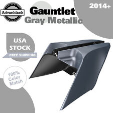 Gauntlet Gray Metallic CVO Extended Stretched Side Cover Panel Fits 2014+ Harley picture