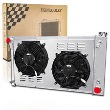 CC369 3 Row Radiator+Shroud Fan For 1967~72 Chevy/GMC C/K 10/20/30 Series Pickup picture