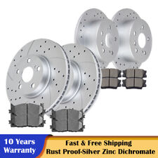 For 12-18 Camry Avalon Toyota Lexus Front Rear Rotors and Brake Pads Brakes Kit picture