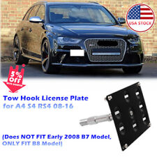 Tow Hook License Plate Holder For Audi A4 S4 RS4 2008-2016 (ONLY FIT B8 MODEL) picture
