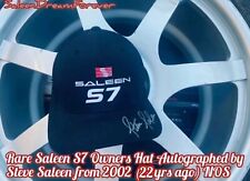 RARE SALEEN S7 OWNERS HAT NOS FRM 02 AUTOGRAPHED BY STEVE S FORD 427 NA MUSTANG picture