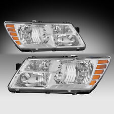 For 2009-2020 Dodge Journey Headlight Chrome Amber Headlamps Assembly LH&RH picture