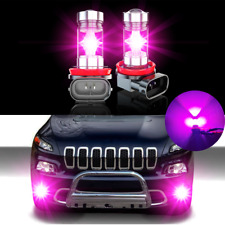 2pcs Pink Purple H11 H8 Fog Lights LED Bulbs For Jeep Grand Cherokee 2014-2019 picture