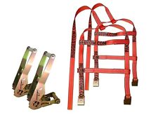 Demco Style Tow Dolly Basket Straps with Ratchets 2