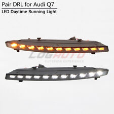 2 Color For Audi Q7 Facelift Model 2010-15 LED DRL Daytime Running Light W/ Turn picture