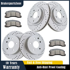Fit for Nissan Rogue 296mm Front 292mm Rear Brake Rotors Pads Kit Slotted Brakes picture