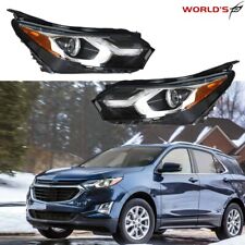 LED DRL Headlights For 2018-2020 Chevy Equinox Factory Halogen Headlamps LH+RH picture