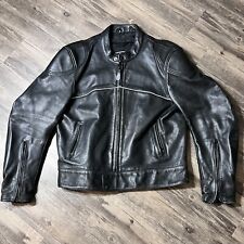 Mossi Sport Vent Leather Motorcycle Jacket Men’s Size 48 Clean picture