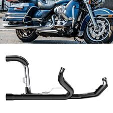 SHARKROAD Independent Header True Dual Exhaust for Harley 2017-Up Touring Black picture