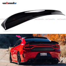 FITS 2015-2024 DODGE CHARGER GLOSS BLACK DUCKBILL STYLE REAR WINDOW ROOF SPOILER picture