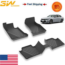3W Black Floor Mats Liners Replacement for BMW 3 Series F30/F31 2013-2018 TPE picture