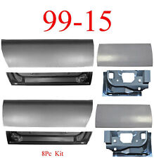 99-15 Ford Super Duty Extended Cab Front & Rear Lower and inner Door Bottoms 8PC picture