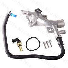 Aluminum Water Outlet Thermostat Housing&Hose for 11-16 Chevry Cruze Sonic Trax picture