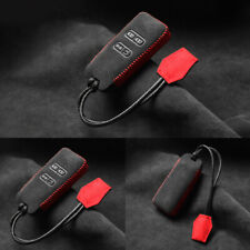For Aston Martin DB9 Suede Leather Car Remote Key Bag Case Cover Fob Holder Skin picture