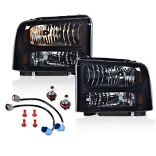 Fit For 99-04 Ford Super Duty Truck Excursion Headlights Conversion Kit W/ Bulb  picture