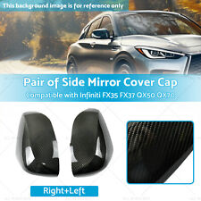 Carbon Fiber Side View Mirror Cover Caps Trim Suitable for Infiniti QX50 QX60 picture