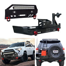 For 15-20 Toyota 4Runner Front/Rear Bumper W/Winch Plate & Tire Carrier & Lights picture