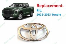 1PC Chrome Replacement Front Toyota Logo EMBLEM Toyota Tundra 2022-2023 picture