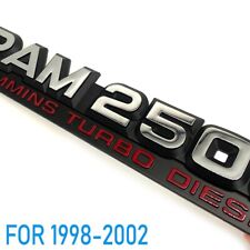 1X For Ram 2500 1998-2002 Cummins Turbo Diesel Emblems Nameplate Badges Sticker picture