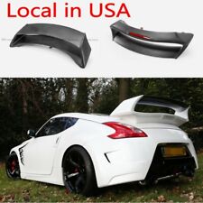 For Nissan 370Z Z34 AMUSE Rear Spoiler Wings (With brake lights) FRP unpainted picture