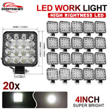 20 X 48W LED Work Light Truck OffRoad Tractor Flood Lights 12V 24V Square 4 Inch picture