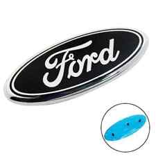 FORD BLACK & SILVER EMBLEM OVAL 9 INCH LOGO Front Grille/Tailgate Badge 2004-16  picture