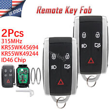 2 Replacement 5 Buttons Smart Remote Key Fob for Jaguar XF XFR XK XKR 2007-2014 picture