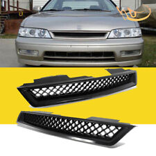 For 1994 1995 1996 1997 Honda Accord Type-R Front Bumper Hood Mesh Grille Black picture