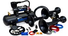 HornBlasters Outlaw Black 228H Loud Train Horn Kit for Truck with Compressor picture