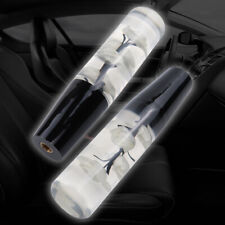 VIP 20CM JDM Clear White Real Flowers Manual Car Gear Shift Knob Lever Shifter picture